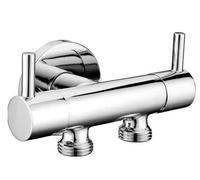 Sapho - Robinet double pour raccord de douchette de bidet et WC, chrome 1209-04-B
