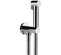Sapho - Robinet mural avec douchette de bidet, rond, chrome DB107
