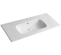 Sapho Sanovit Piedra - Lavabo pour meuble 101x47 cm, avec trop-plein, trou pour robinet, blanc 43101