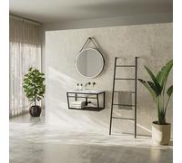 Sapho Sega - Porte-serviettes 550x1700x70 mm, noir mat SE104