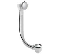 Sapho Senator - Garniture de vidage pour baignoire avec bowden, longueur 700 mm, bonde 72 mm, inox VR117028