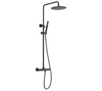 Sapho - Set de douche avec thermostat, noir mat KU139B