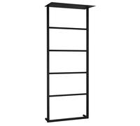 Sapho Ska - Porte-serviettes avec étagère 45x118x25 cm, noir mat SKA701
