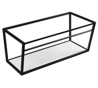 Sapho Ska - Support pour lavabo avec étagère, 90 cm, noir mat SKA103