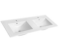 Sapho Slim - Meuble-lavabo double 120x46 cm, blanc 1601-120