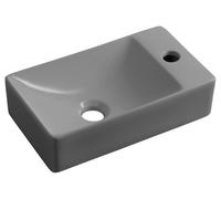 Sapho Small - Lavabo Margitha 38x22 cm, sans trop-plein, trou pour robinetterie, gris MGT3822GR