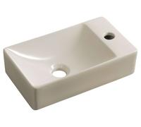 Sapho Small - Lavabo Margitha 38x22 cm, sans trop-plein, trou pour robinetterie, ivoire MGT38221