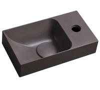 Sapho Small - Lave-mains 31x17 cm, sans trop-plein, trou de robinetterie à droite, brun foncé PK30515