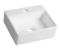 Sapho Small - Lave-mains GIULIA, 34x29 cm, avec un trou pour robinet, blanc BH7002