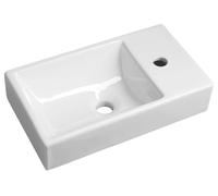 Sapho Small - Lave-mains Minos 450x260 cm, sans trop-plein, trou pour robinetterie à gauche, blanc 4057