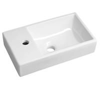 Sapho Small - Lave-mains Minos 450x260 cm, sans trop-plein, trou pour robinetterie à gauche, blanc 4757