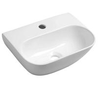 Sapho Small - Lave-mains Nerissa, 42x29 cm, avec un trou pour robinet, blanc AR265
