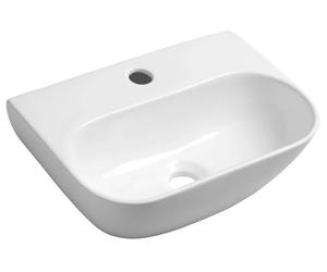 Sapho Small - Lave-mains Nerissa, 42x29 cm, avec un trou pour robinet, blanc AR265
