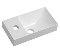 Sapho Small - Lave-mains Piccolino 31x17 cm, sans trop-plein, trou de robinetterie à gauche, blanc PK300