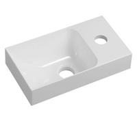 Sapho Small - Lave-mains Piccolino, 31x17 cm, sans trop-plein, trou pour robinet à droite, blanc PK305