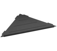 Sapho Smart - Tablette d'angle, dans les joints, noir mat XJ615B