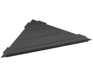 Sapho Smart - Tablette d'angle, dans les joints, noir mat XJ615B