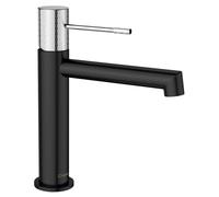 Sapho Solaris - Mitigeur de lavabo, noir mat/chrome WD002BC