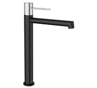 Sapho Solaris - Mitigeur de lavabo, noir mat/chrome WD006BC