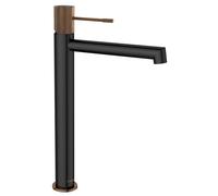 Sapho Solaris - Mitigeur de lavabo, noir mat/cuivre WD006PG