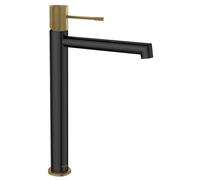 Sapho Solaris - Mitigeur de lavabo, noir mat/doré WD006G