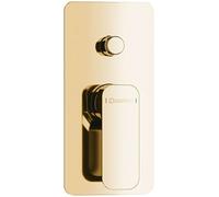 Sapho Spy - Mitigeur de douche encastré avec corps, pour 2 appareils, or PY42/17