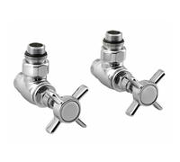 Sapho Star - Set de vannes de raccordement d'angle manuel, chromé CP5020S