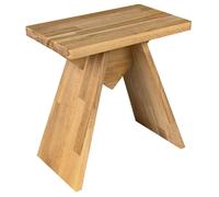 Sapho - Tabouret de salle de bain Astyle, chêne naturel massif AS410