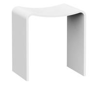 Sapho - Tabouret de salle de bain Koral, blanc mat WF462