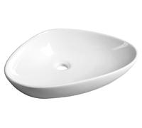 Sapho Teruel - Lavabo pour plan de travail 600x400 mm, sans trop-plein, blanc BH7007