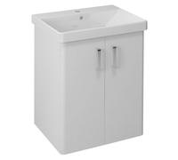 Sapho Theia - Meuble lavabo 57x70x44 cm,2 portes, blanc TH062-3030