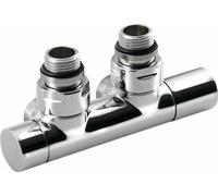 Sapho Twin - Kit de raccordement vannes pour raccordement central, pas 50 mm, chromé CP401S