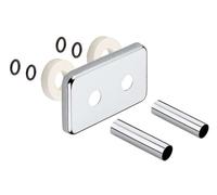 Sapho Twin - Rosace de couverture pour jeu de raccordement, inox brossé CP7535