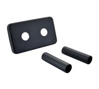 Sapho Twin - Rosace de recouvrement pour kit de raccordement, noir mat CP7135B
