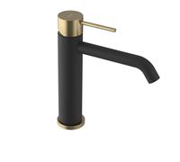 Sapho Ultramix - Mitigeur de lavabo, noir mat/doré mat UT004BG