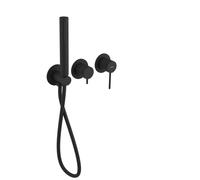 Sapho Ultrasan - Mitigeur encastré, installation 3 trous, avec corps d'encastrement, avec accessoires, noir mat UT045VB