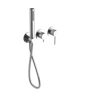 Sapho Ultrasan - Mitigeur encastré, montage 3 trous, avec corps d'encastrement, avec accessoires, chrome UT045V