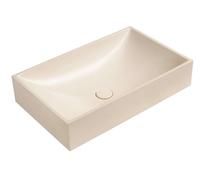 Sapho - Vasque à poser 58x36 cm cm, sans trop-plein, beige AR472