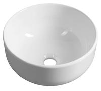 Sapho - Vasque à poser, diamètre 33 cm, sans trop-plein, blanc TU0077