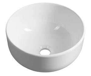 Sapho - Vasque à poser, diamètre 33 cm, sans trop-plein, blanc TU0077