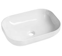 Sapho - Vasque Evora 51x37 cm, sans trop-plein, sans trou pour robinetterie, blanc AR429