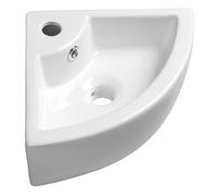 Sapho - Lave-mains d'angle Gynt 33x33 cm, avec un trou pour robinet, blanc AR154