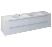 Sapho Wave - Meuble double-lavabo 180x50x48 cm, blanc WA180-3030