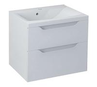 Sapho Wave - Meuble vasque, 60x65x48 cm, 2 tiroirs, blanc WA060-3030