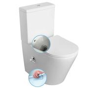 Sapho - WC à poser avec douchette de bidet, Rimless, blanc PC1012RX