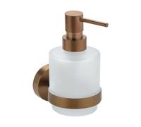 Sapho X-Round - Distributeur de savon liquide Copper, verre dépoli, cuivre mat XR103PG