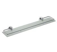 Sapho X-Round - Étagère avec barre pliante, longueur 60 cm, verre/chrome XR600