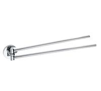 Sapho X-Round - Porte-serviettes rotatif, longeur 42 cm, chrome XR405