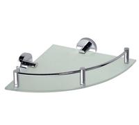 Sapho X-Round - Tablette murale, verre/chrome XR605