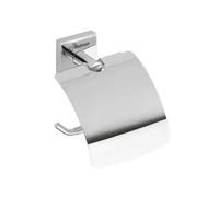 Sapho X-SQUARE - Porte-rouleau toilette avec couvercle, chrome XQ700